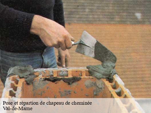 Pose et répartion de chapeau de cheminée Val-de-Marne 