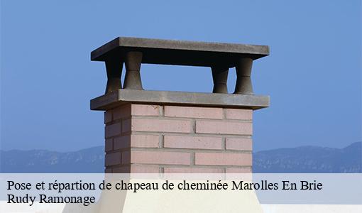Pose et répartion de chapeau de cheminée marolles-en-brie-94440 Rudy Ramonage