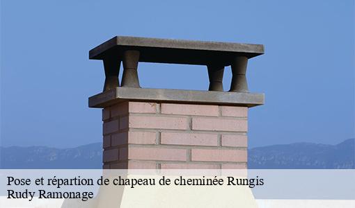 Pose et répartion de chapeau de cheminée  rungis-94150 Rudy Ramonage